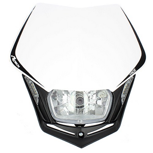 PonziRacing - Scooter e Moto 50cc > Estetica > Fari/Stop/Frecce e Ricambi >  Maschere Faro VFace > mascherina portafaro universale Rtech V-FACE LED -  Bianca