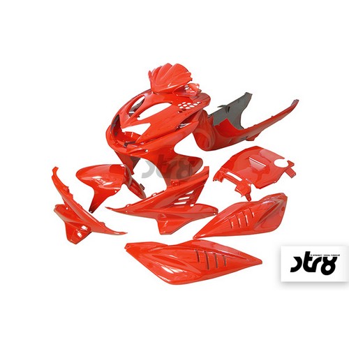 STR-904/RE SET CARENE ROSSO 11 PEZZI AEROX/NITRO