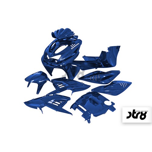 STR-903/BL SET CARENE BLU METALLIZZATO 11 PEZZI AEROX/NITRO