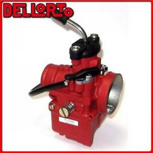 PonziRacing - Scooter e Moto 50cc > Alimentazione > Carburatori > Dell'orto  > 09389 CARBURATORE DELLORTO VHST 24 BS 2T ARIA MANUALE UNIVERSALE SCOOTER  -RED RACING