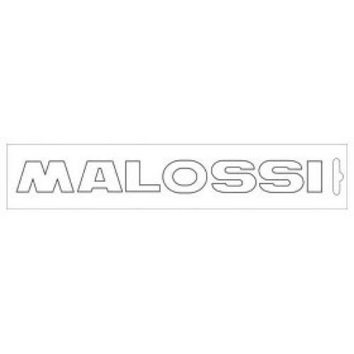 PonziRacing - Scooter e Moto 50cc > Estetica > Adesivi > Malossi > 339778  ADESIVO MALOSSI BIANCO - 16,6 CM