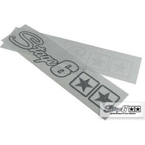 PonziRacing - Scooter e Moto 50cc > Estetica > Adesivi > Stage6 > S6-0528/S ADESIVO  STAGE 6 NERO 25 X 4,5CM