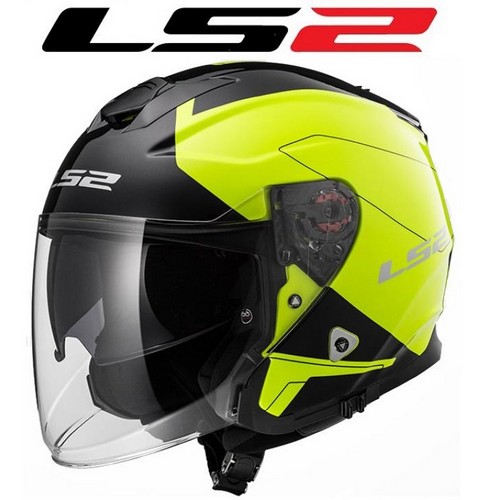 PonziRacing - Abbigliamento e Gadget > Caschi e Ricambi > Caschi Jet > Ls2  > 305212054/XXS CASCO JET LS2 OF521 INFINITY BEYOND NERO-GIALLO TAGLIA XXS