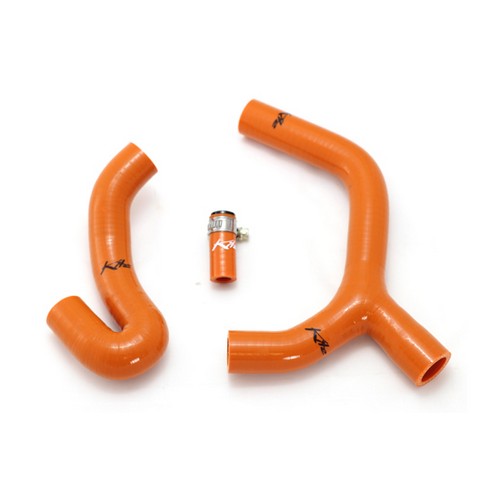 Fast Pro silicone rinforzato radiatore kit tubi per EXC 400 450 525 02-06 arancione